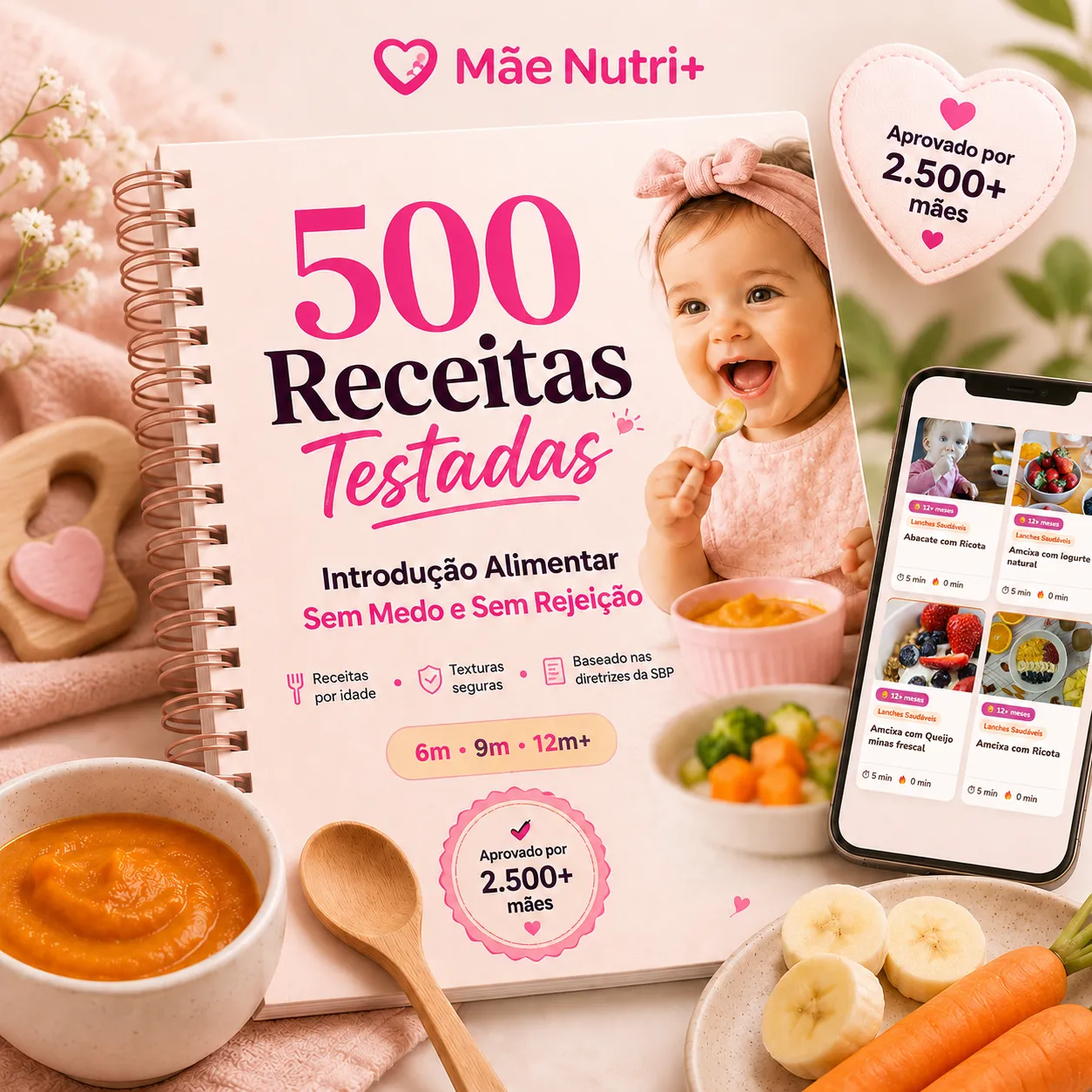Mãe Nutri+: 500 Receitas de Introdução Alimentar