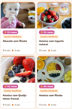Ingredientes simples e saudáveis